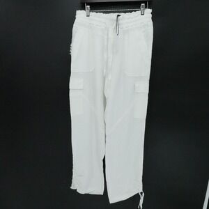 Melissa Nepton Claudie Pants Womens Medium White Linen Cargo Lightweight‎ Beach